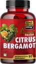 Humming 허브 Bergamot Citrus 1110mg 검은 초크 베리, 니콘, 올리브 리프 & 블랙 페퍼 추출물 90 캡슐
