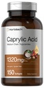 Horbaach Caprylic Acid 1320mg 보충교재 | 150 Softgel 캡슐 | MCT Oil | Non-GMO & 글루텐 프리