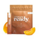 Immune ReadyTM Electrolytes Powder Packets - 면역 부스트 음료 혼합 비타민 C, 아연 Picolinate, Inulin 분말 & Beta Glucan - Sugar-Free Peach-Mango, 15 서빙