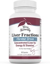Terry Naturally Liver Fractions - Gentle Iron과 Endurance & Energy Support - Dietary Supplement는 건강한 빨간 혈액 세포 형성을 지원합니다 - 건강을위한 철 보충 - 90 캡슐
