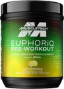 Pre Workout Powder MuscleTech EuphoriQ PreWorkout Smart Pre Workout Powder for Men & Women Caffeine Metabolite Paraxanthine Yuzu Lemonade (20 서빙)