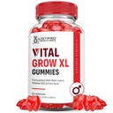 Justified Laboratories Vital 성장 XL 성능 Gummies 1000MG 고급 공식 ACV Pomegranate Beet 주스 분말 B12 Vegan 비 GMO 60 거미