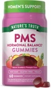 Nature's Truth PMS Hormonal Balance Support Gummies for Women | 60 개 | 비건, 비 GMO 및 글루텐 무료 보충
