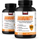FORCE FACTOR Immunity, Elderberry와 1000mg의 비타민 C, 플러스 비타민 D, 아연, Probiotics, 산화 방지제 및 면역성, 면역성, 면역성, 90 카운트 (팩 2)
