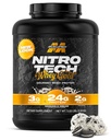 Muscletech Whey Protein Powder (Cookies & Cream, 5LB) - Nitro-Tech Whey Protein Isolate Smoothie Mix for Lean Muscle & Recovery - 여성 및 남성을위한 Whey Gold Protein의 24g - 포장 May Vary