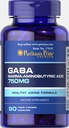 Puritans Pride Gaba Gamma Aminobutyric 산 750 Mg 캡슐, 90 조사