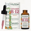 액체 B12 비타민 하위 언어 – All-Natural Liquid Vitamin Vegan B12 Drops – Non-GMO Adenosylcobalamin Methylcobalamin B12 보충 – 면역 체계, 대사, 에너지 및 초점 밀어!