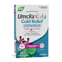 Nature's Way Kids Cold Relief Chewables, Umcka, Ages 6+, Shortens Period and reduces Severity, Multi-Symptom Cold Remedy, Non-Drowsy, Cherry flavored, 10 정제