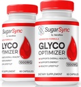 NutraRize (2 팩) 설탕 Sync 글리오 Optimizer 캡슐, 공식 SugarSync 글리오 Optimiser, 설탕 Sync 합동 Optimizer, 설탕 Sync Gluco Cleanse 공식, SugarSync 글리콜 리뷰 (120 캡슐)