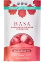 Rasa Raspberry Hibiscus Hydration | Adaptogens와 Mushrooms의 유기농 부스트 아이스 티 | 글루텐 프리, 프리미엄 일렉트로이트 파우더 드링크 믹스, 리프레시션 (6 oz / 24 서빙)