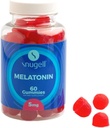 Snugell Melatonin Gummies 5 mg – 60-Count Dietary Supplement – 자연적인 Restful Sleep Support – Vegan, Non-Habit Forming, Non-GMO, Pectin-Based, Gluten-Free – 미국에서 만든 (1)