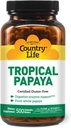 국가 생활 - 자연적인 열대 Papaya 효소 - 500 Chewable 웨이퍼