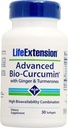 생명 연장 Ginger & Turmerones, 30 softgels를 가진 진보된 생물 Kurcumin