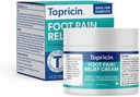 Topricin 발 진통 치료 크림 (4 oz) 빠른 행동 통증 완화 Rub