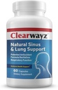 Physician Therapeutics CLEARWAYZ 알레르기, 계절 알레르기 및 천식 지원, Sinus, Lung 및 면역 건강, Nasal 건강, 대기 오염, 기관 웰빙 향상