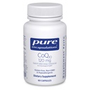 순수한 캡슐화 CoQ10 120 mg - 심장 건강, 에너지, 산화 방지제, 뇌 및 기억 건강을 위한 Coenzyme Q10 보충교재 - 세포질 건강, Cognition & 심장 혈관 지원* - 60의 캡슐