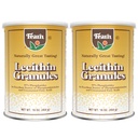 Fearn Natural Foods Soy Lecithin Granules - 건강을위한 필수 영양소가있는 지방 유화제, 케이크, 빵 및 DIY Gummies, 16 Oz (팩 2)의 질감 향상