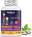 NuBest Tall 10+ Premium Bone Strength Formula는 칼슘, 비타민 D3, 비타민 K2 및 Multivitamins를 가진 나이 10+를 위한 면역력 그리고 전반적인 건강을 강화했습니다 | 60의 캡슐 | 1 달 공급