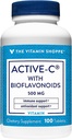 Bioflavonoids를 가진 비타민 Shoppe 활동적인 C는, 면역성, 관 건강, 산화 방지제, 500 MG (100 정제)를 지원합니다