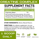 MFL 근육 크레아틴 | 3가지 형태의 Micronized Creatine | 10g | 0 Sugar | Stevia | All-Natural | 60 인분