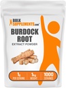 BulkSupplements.com Burdock 루트 추출 분말 - Burdock 루트 보충, Burdock 루트 분말 - 초본 보충, 글루텐 무료, 1000mg 서빙 당, 5kg (11 파운드) (팩 5)