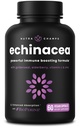 NutraChamps Echinacea 캡슐 1000mg - 8-in-1 면역 지원 보충교재 - Echinacea 황금, 비타민 C, 아연, 생강, Elderberry - 60 캡슐