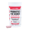 NatureWise Probiotics for Women + Organic Prebiotics D-Mannose & Cranberry - PH 밸런스, 다이제스트 및 우린 트랙을위한 질 프로 바이오 틱 - 18 Strains, 20 억 CFU - 60 캡슐 [60 일 공급]