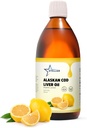 Stellar Alaskan Cod Liver Oil - 유기농 레몬, 16.67 온스 | 미국 야생 잡화 | 오메가-3 DHA/EPA & 비타민 D | 비 GMO 인증 | 하트 지원, 브레인 & 면역