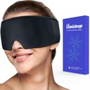 Umisleep 냉각 눈 가면, 건조한 눈, 재사용할 수 있는 젤 눈 덮개 얼음 팩을 위한 연약한 찬 잠 가면, 찬 압축 치료, Stye 눈 처리, 두통, 어두운 원형, 퍼피 눈, 편두통 기복, 검정