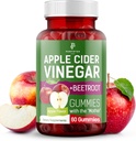 Apple Cider Vinegar Gummies - 자연 사과 맛 - 건강한 Keto Gummies - 비 GMO, Vegan, 글루텐 무료 - Apple Cider Gummies (60 조각)