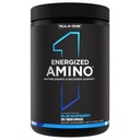 규칙 1 Proteins Energized Amino - BCAAs, 글루타민, Citrulline, Beta Alanine, 녹차 잎 추출물 (블루 라즈베리, 30 서빙)의 카페인에서 언제든지 에너지 및 회복 지원