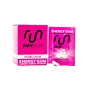 RUN GUM Bubblegum 에너지 Chewing Gum 50mg 카페인 타우린 & 조각 당 B 비타민, 24 조각 (12의 포장) 설탕 무료, Zero Calorie, Aspartame 및 글루텐 무료