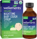 Wellements Organic Nighttime Baby Cough Syrup | 평화로운 밤의 수면*, USDA Organic | 2 Fl Oz, 4 Months+