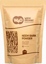Neem Bark Powder 16 Oz (1 lb) - 치과 및 소화 지원 - 치아 분말 - Way4Organic