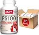 Jarrow 공식 PS100 Phosphatidylserine 100 mg의 뇌 건강과 Cognition 지원을 위한 규정식 보충교재, 60 Softgels, 20-60 일 공급, 12의 팩