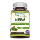 순수한 자연 Neem (자연적인 Neem 잎으로 만드는) | 500mg 120 Veggie 캡슐 보충교재 | Non-GMO | 글루텐 무료 | Made in USA | 채식주의 이상