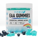 EAA Gummies 120 Gummies (블루 라즈베리), 필수 아미노산 - 모든 9 필수 아미노산 (EAA) 및 모든 분지 체인 아미노산 (BCAA), 비 GMO, 글루텐 무료, 채식 친화적 인