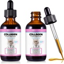 Cats를 위한 교원질, Biotin, MSM & Ginger 소화 & Immunity 지원, Itch 기복, 피부 & 외투 및 합동 건강, 고양이 보충교재 60ml -2pcs를 가진 고양이 교원질 액체 하락