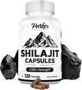 Parker 자연적인 순수한 Himalayan Shilajit 캡슐, 2000 mg 힘 Shilajit 수지 및 Fulvic 산 보충교재, 채식주의자 및 글루텐 자유로운 캡슐, 120 조사