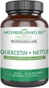 Quercetin 600mg & Nettle 600mg - 계절 자극제, 면역 반응, 건강한 노후화 및 장수를 위한 자연적인 플라보노이드 보충교재 - 비 Drowsy, 비 GMO, Vegan - (90의 캡슐)
