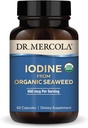 유기 해초에서 Mercola Iodine 박사, 봉사 당 650 mcg, 30의 서빙 (60의 캡슐), 규정식 보충교재, 갑상선 및 에너지 지원, 비 GMO, USDA 유기