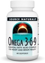 Source Naturals Omega 3-6-9, 심장 및 뇌 건강을위한 필수 지방산 복합체 * - 60 Softgels