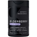 아연, 비타민 C, & 비타민 D, 성인, 60 캡슐을 위한 면역 지원 보충교재를 가진 스포츠 연구 검정 Elderberry