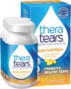 TheraTears 1200mg Omega 3는 눈 영양, 유기 Flaxseed Triglyceride 물고기 기름 및 비타민 E, 90의 조사 (3의 포장)를 위한 보충합니다