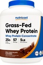 Nutricost Grass-Fed Whey Protein Concentrate (Chocolate) 5LBS - Undenatured, Non-GMO, 천연 향료 ...