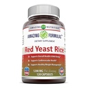 서빙 캡슐 보충 당 놀라운 수식 빨간 효모 밥 1200mg | Non-GMO | 글루텐 무료 | 미국제 (1 팩, 120 개)