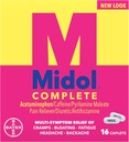 Midol Menstrual 최대 힘 모자 - 16
