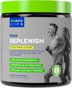 POWERLIFE Peak Replenish - 유기 코코넛 물과 높은 흡수 마그네슘 전해질 분말, 및 추적 광물, 30 서빙