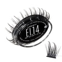 Lashify 극단적 인 얼음 14mm Gossamer DIY 속눈썹 연장 보충물, 첫번째 Ever Dual-Fibered Lash는 둘 다 얇고 두꺼운 섬유, 검정, 쉬운 가짜 속눈썹을 특색짓습니다