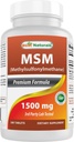 제일 자연적인 MSM 1500 mg 180 정제